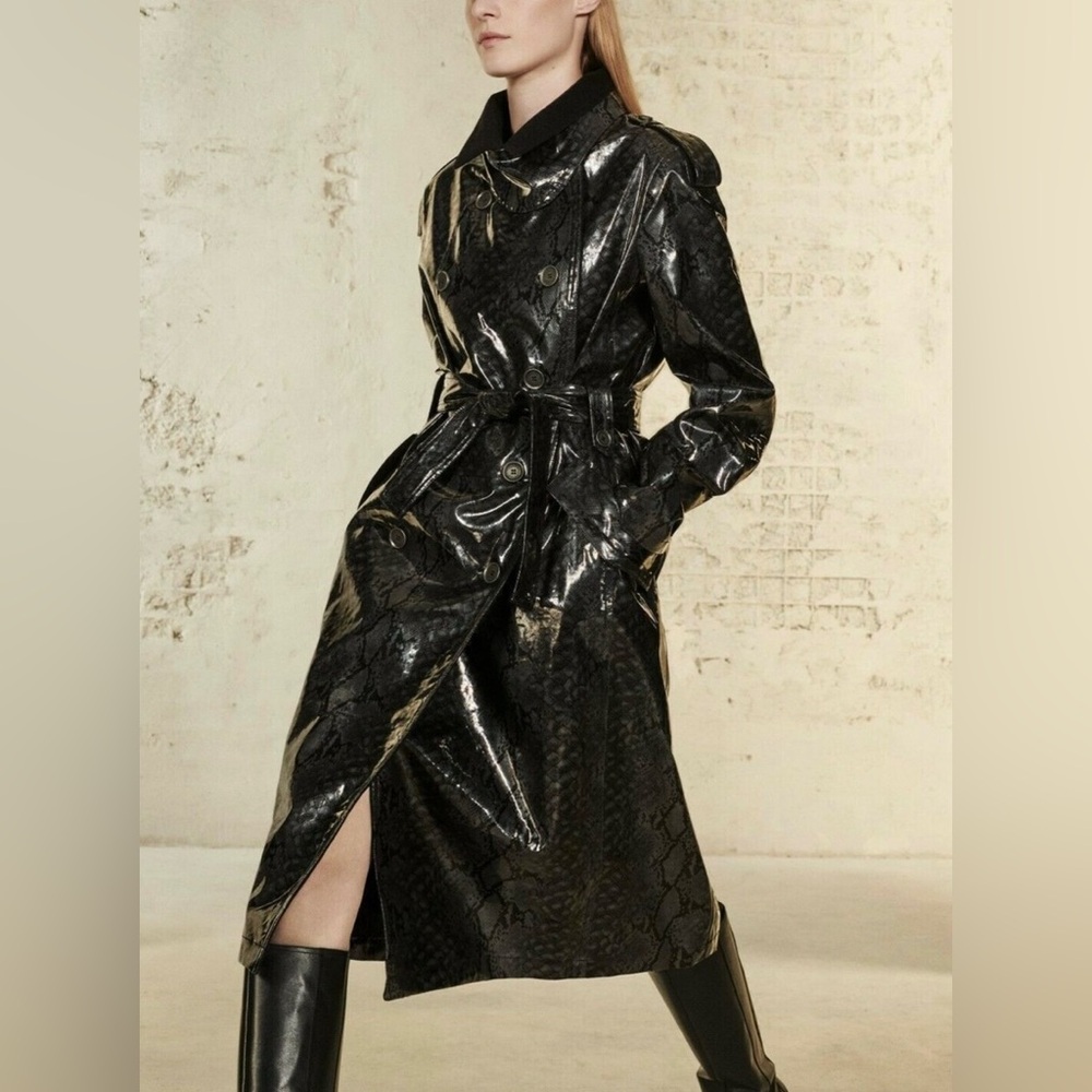 Zara snake print coat